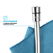 Шланг для душа 200см DROP SH-H200-SP силиконовый - Двойной Анти-Твист, серый металик 6 из 11