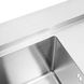 Мийка для кухні із нержавіючої сталі прямокутна PLATINUM Handmade 780x430x220мм матова 3мм із сифоном PLS-A32273 4 з 5