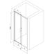 Двері для душової ніші MEXEN Apia скляні універсальні розсувні двосекційні 190x105см прозорі 6мм профіль чорний MEX-845-105-000-70-00 2 з 7