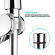 Шланг для душа 200см DROP SH-H200-SP силиконовый - Двойной Анти-Твист, серый металик 9 из 11