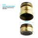 Поворотный 360° адаптер DROP COLOR CL360-BRN внешняя резьба 24 мм угол 15° латунь цвет бронзовый 4 из 6