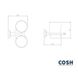 Подставка для зубных щеток подвесная в ванную COSH 80 хром тип COSHCRMS80914 2 из 2