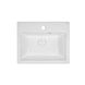 Раковина підвісна для ванної 465мм x 380мм Q-TAP Tern білий прямокутна QT1711G803W 3 з 9