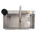 Мийка для кухні із нержавіючої сталі прямокутна накладна PLATINUM Handmade PVD "ВОДОСПАД" 750x450x230мм глянцева 1мм із сифоном в комплекті PLS-A39688 5 з 12