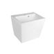 Раковина підвісна для ванної 465мм x 380мм Q-TAP Tern білий прямокутна QT1711G803W 4 з 9
