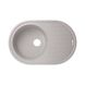 Мойка на кухню керамическая овальная LIDZ GRA-09 500мм x 780мм серый без сифона LIDZGRA09780500200 1 из 4