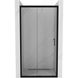 Двері для душової ніші MEXEN Apia скляні універсальні розсувні двосекційні 190x105см прозорі 6мм профіль чорний MEX-845-105-000-70-00 1 з 7