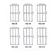Двері скляні для душової ніші універсальні розсувні трисекційні REA ALEX 190x80см прозоре скло 4мм профіль хром REA-K0287 2 з 6