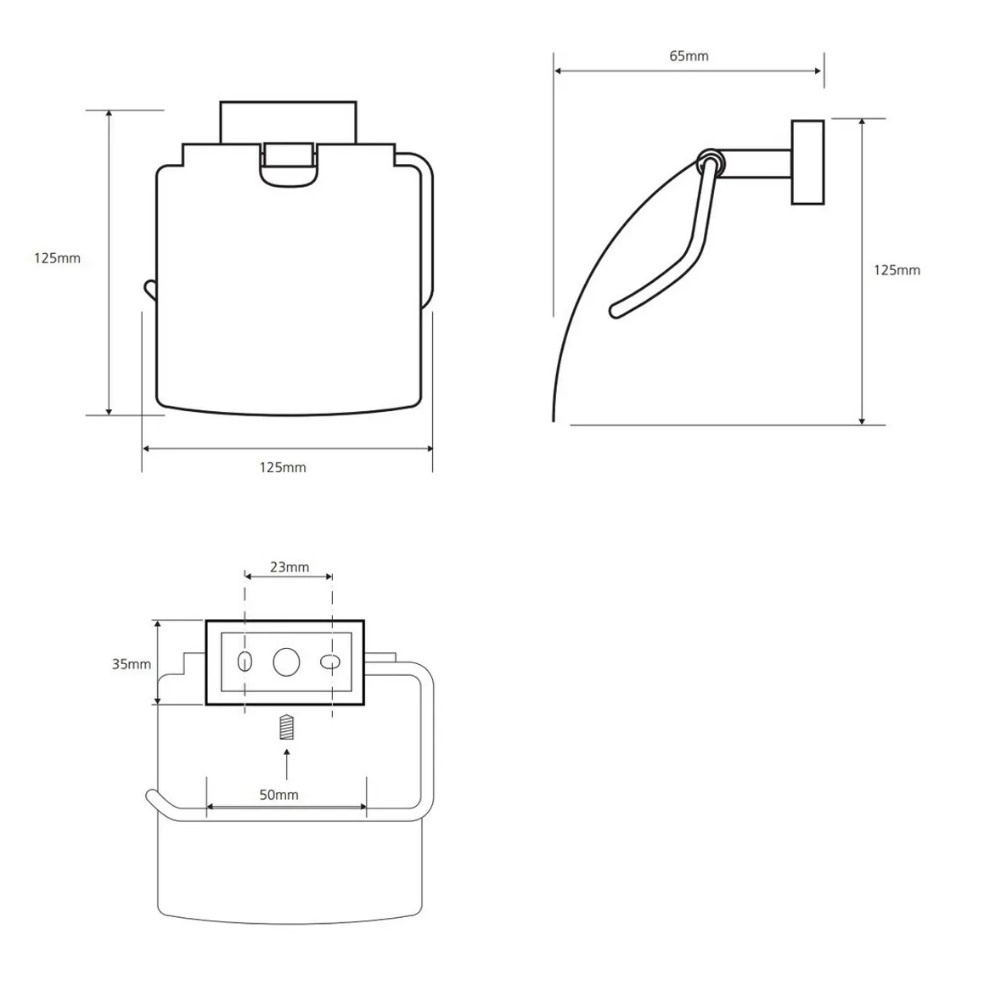 Держатель для туалетной бумаги с крышкой BEMETA Plaza прямоугольный металлический хром 118112012