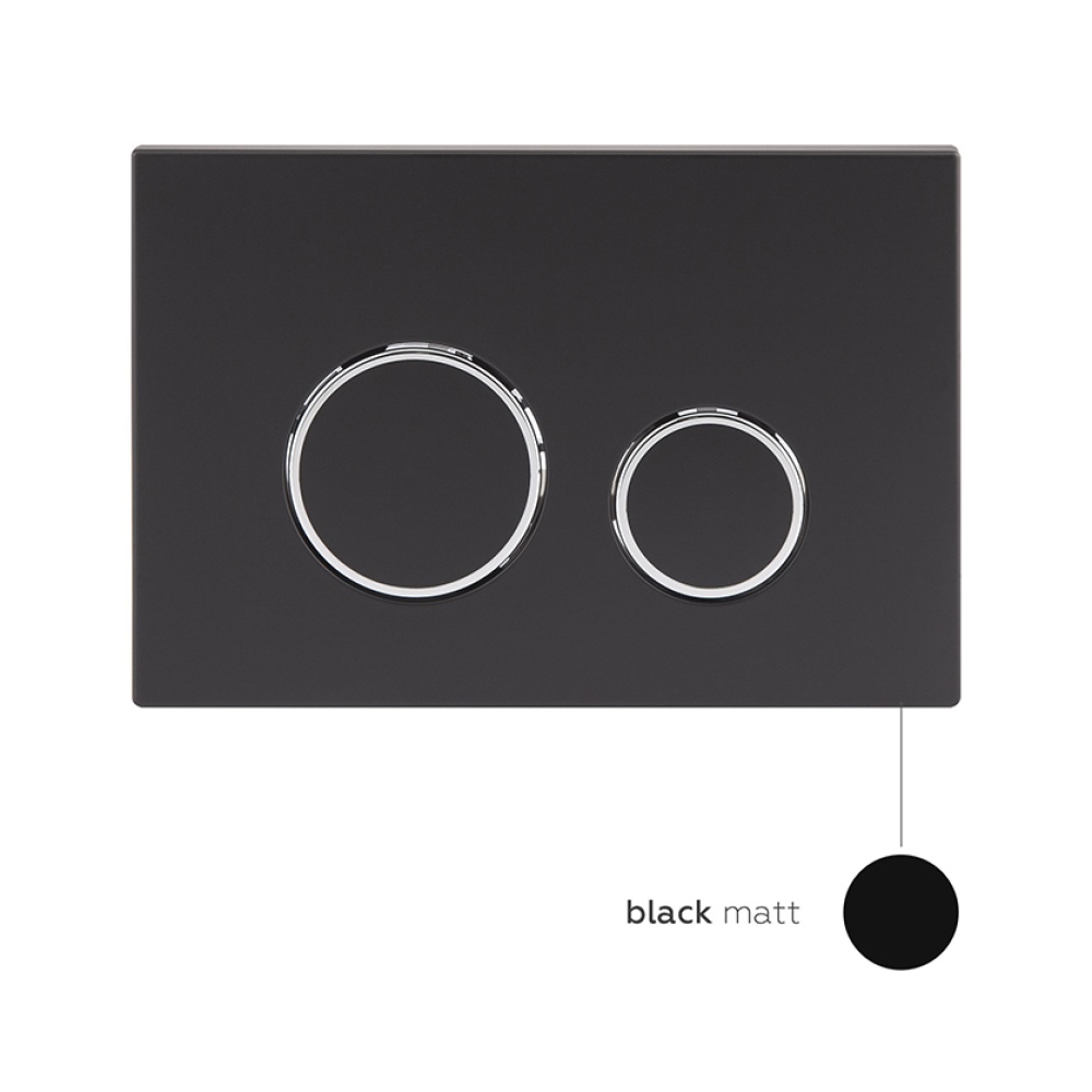 Набор инсталляции Q-TAP Nest/Jay кнопка черная безободковый унитаз Q-TAP с крышкой микролифт дюропласт QT07335176W0133M425M11V1146MB