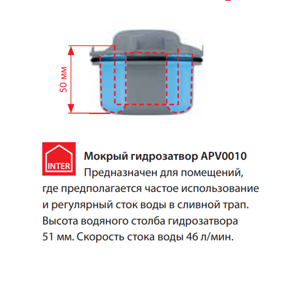 Трап для душу ALCAPLAST 105x105мм сатин APV1