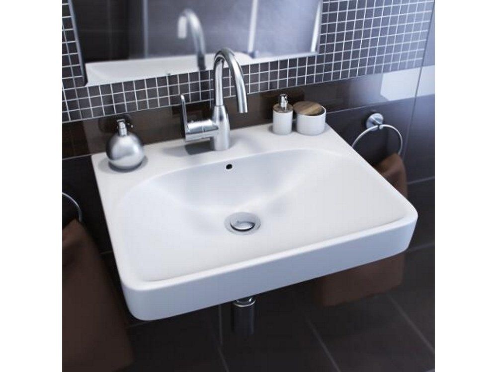 Раковина подвесная в ванную 597мм x 480мм KOLO TRAFFIC белый прямоугольная L91161000