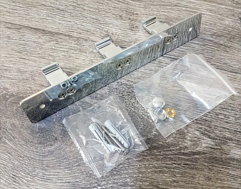 Тримач з гачками для рушників IMPRESE хром метал 3 крючки 101111