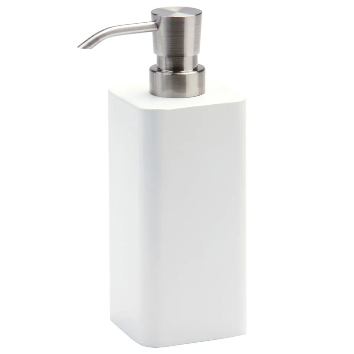 Дозатор для жидкого мыла AQUANOVA Ona настольный на 190мл прямоугольный белый ONADIL-43
