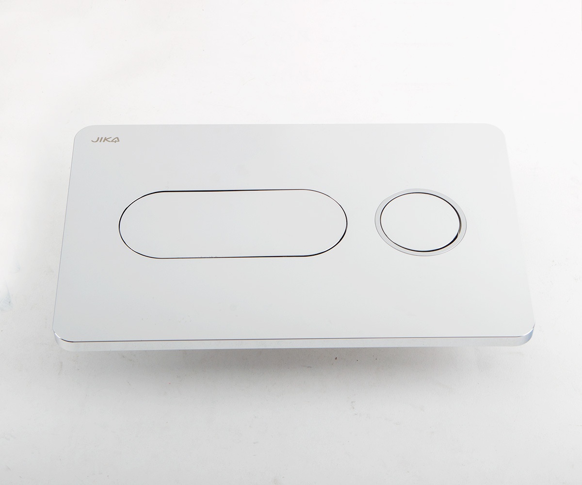 Кнопка слива для инсталляции JIKA PL8 Dual Flush пластиковая двойная глянцевая хром H8936460040001