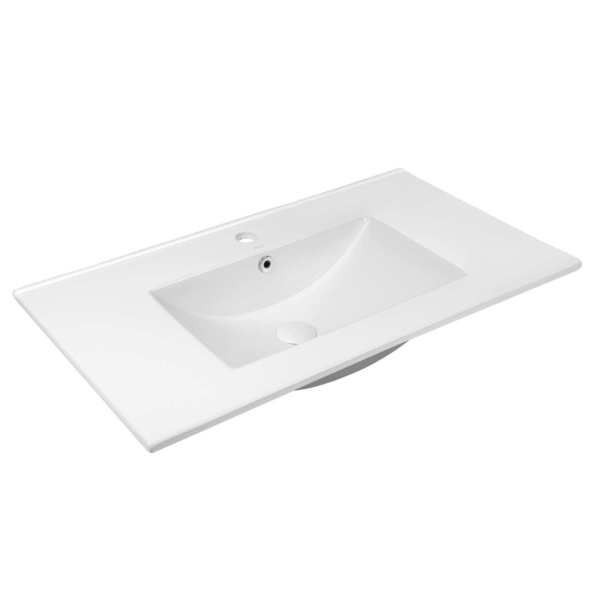 Тумбочка із умивальником у ванну Q-TAP Scorpio 81.5x84.5x46.5см на підлогу білий QT1471TNВ8013080CW