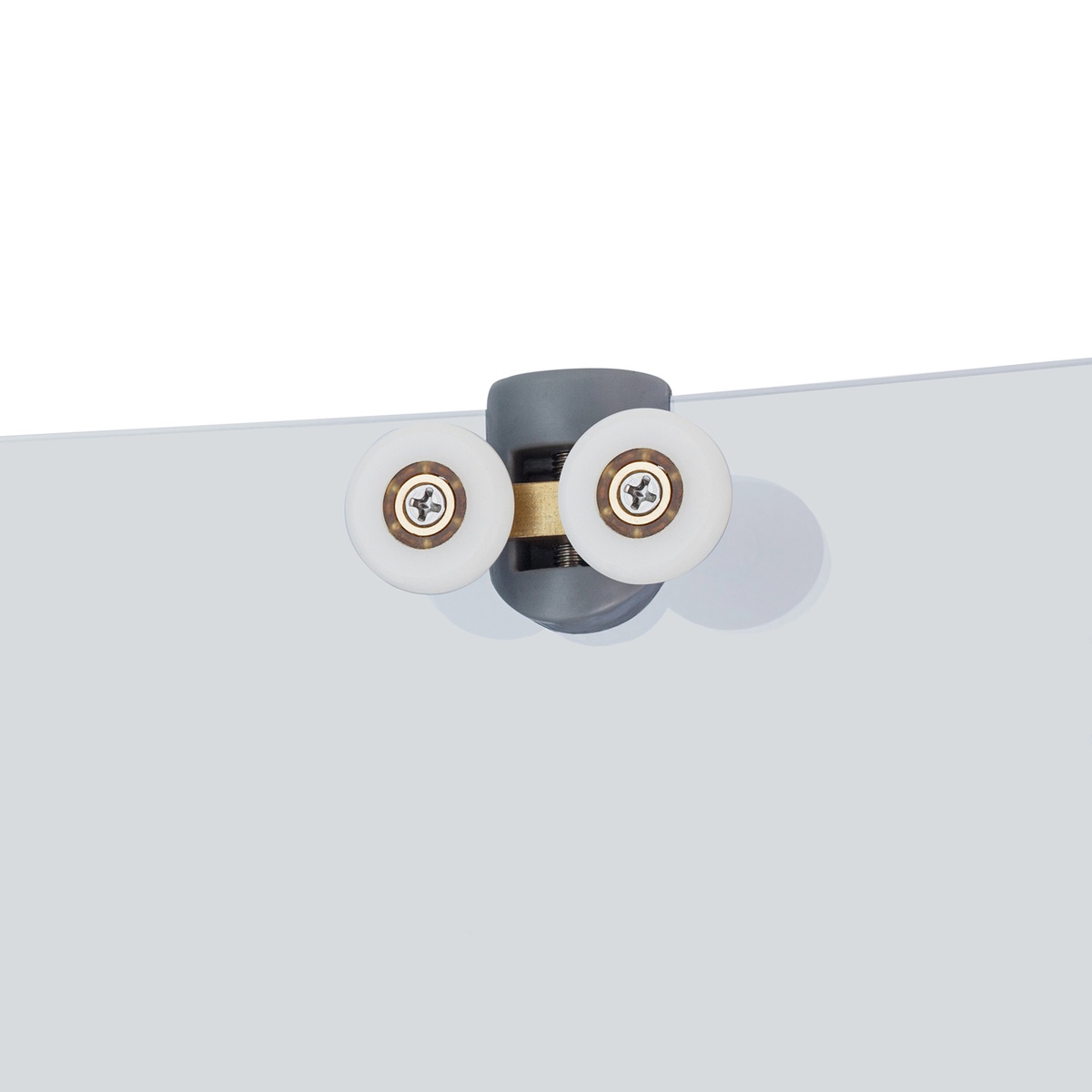 Душова кабіна квадратна кутова дводверна із піддоном KRONER KRP Eifel-Q.C.F.L. 90x90x194см з малюнком скло 4мм профіль сатин CV029569