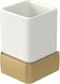 Подставка для зубных щеток настенная в ванную HACEKA Aline Gold золотой керамика 1196882 1 из 2