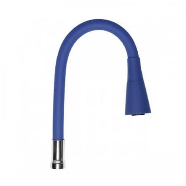 Вилив для змішувача WEZER гнучкий рефлекторний для кухні 50см синій WKC-059-BLUE