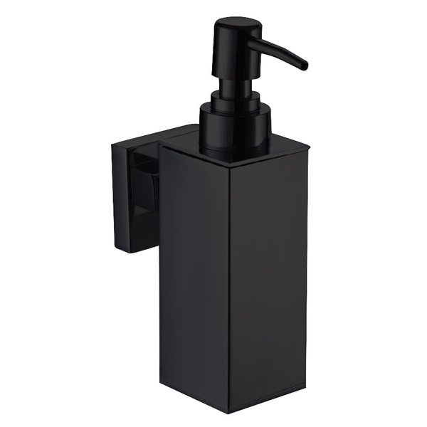 Дозатор для жидкого мыла VOLLE CUADRO 2536.230204 настенный на 300мл прямоугольный из нержавеющей стали черный