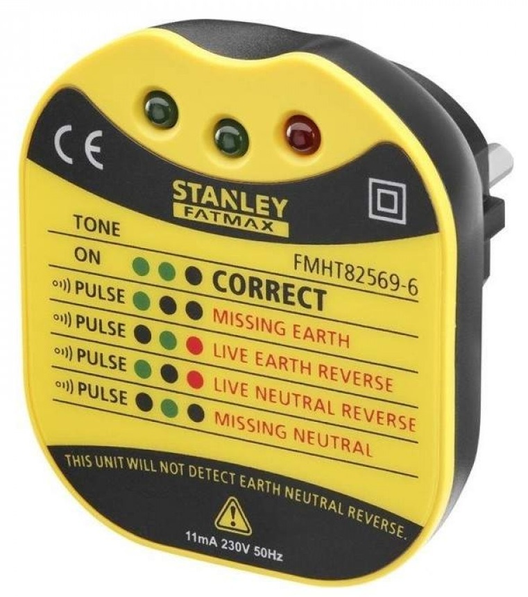 Тестер напруги в розетці Stanley FatMax, кат II 230В