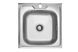 Мийка для кухні із нержавіючої сталі квадратна накладна KRONER KRP 500x500x160мм мікротекстура 0.6мм із сифоном CV022811 1 з 4