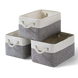 Ящик для зберігання MVM тканинний сірий 120x200x310 TH-10 S GRAY/WHITE 5 з 5