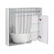 Шкаф с зеркалом в ванную Q-TAP Robin 80x73x14.5см c подсветкой белый QT1377ZP8001W 6 из 9