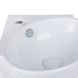 Умивальник підвісний для ванної 360мм x 385мм Q-TAP Leo білий овальна QT11115010W 4 з 8