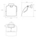 Держатель для туалетной бумаги с крышкой BEMETA Plaza прямоугольный металлический хром 118112012 2 из 2