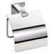Тримач для туалетного паперу із кришкою BEMETA Plaza прямокутний металевий хром 118112012 1 з 2