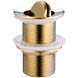 Донний клапан Click-Clack для раковини MEXEN 62мм без переливу латунь 1 1/4" глянцевий золотий MEX-79913-50 1 з 2