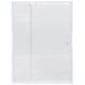Двері скляні для душової ніші універсальні розпашні двосекційні Q-TAP Pisces 185x150см матове скло 5мм профіль білий PISWHI201415CP5 1 з 5