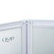 Шторка стеклянная для ванны трехсекционная складная 140x109см Q-TAP Gemini стекло матовое 4мм профиль белый GEMWHI401114RP4 5 из 7