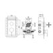 Змішувач внутрішнього монтажу для ванни на 3 канали BIANCHI Mini хром латунь 130мм INDMIN2304CRM 2 з 2