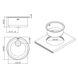 Кухонна мийка сталева кругла APELL 435мм x 435мм матова 0.7мм без сифону CIVIIBC 2 з 2