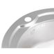 Мийка на кухню із нержавіючої сталі кругла LIDZ 515мм x 515мм мікротекстура 0.8мм із сифоном LIDZ510DEC 6 з 7