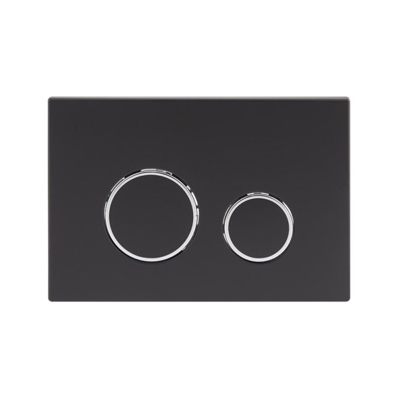 Комплект инсталляции Q-TAP Nest/Swan кнопка черная безободковый унитаз Q-TAP с крышкой микролифт дюропласт QT16335179W45150