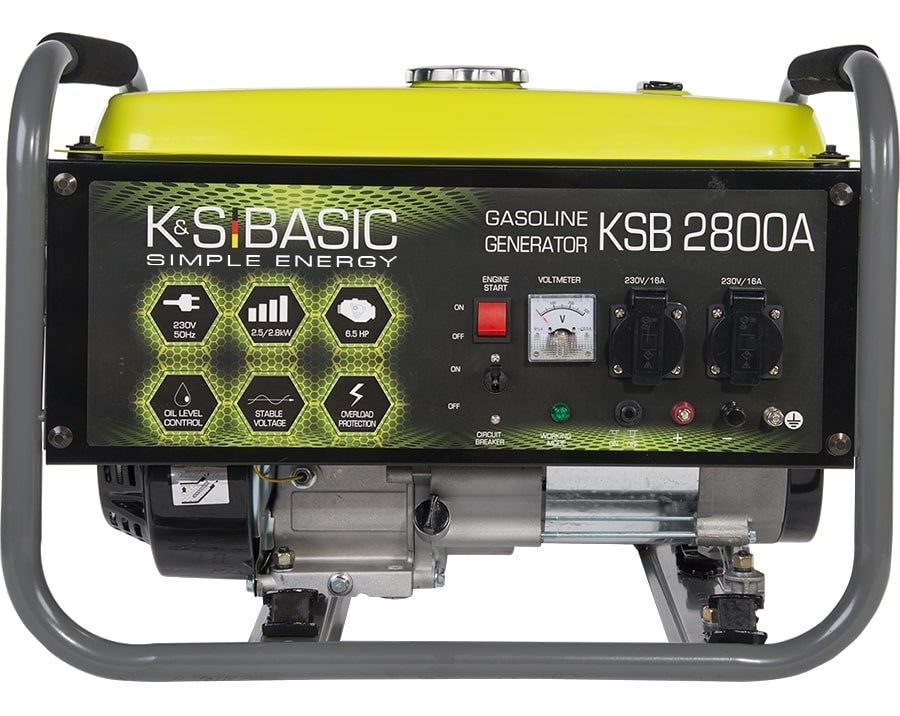 Генератор бензиновый Konner&Sohnen Basic KSB 2800A, 230В, 2.8кВт, ручной запуск, 36.2кг