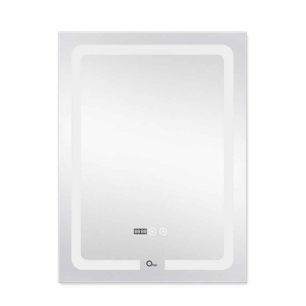 Зеркало прямоугольное для ванной Q-TAP Mideya 80x60см c подсветкой сенсорное включение антизапотевание QT2078F937W