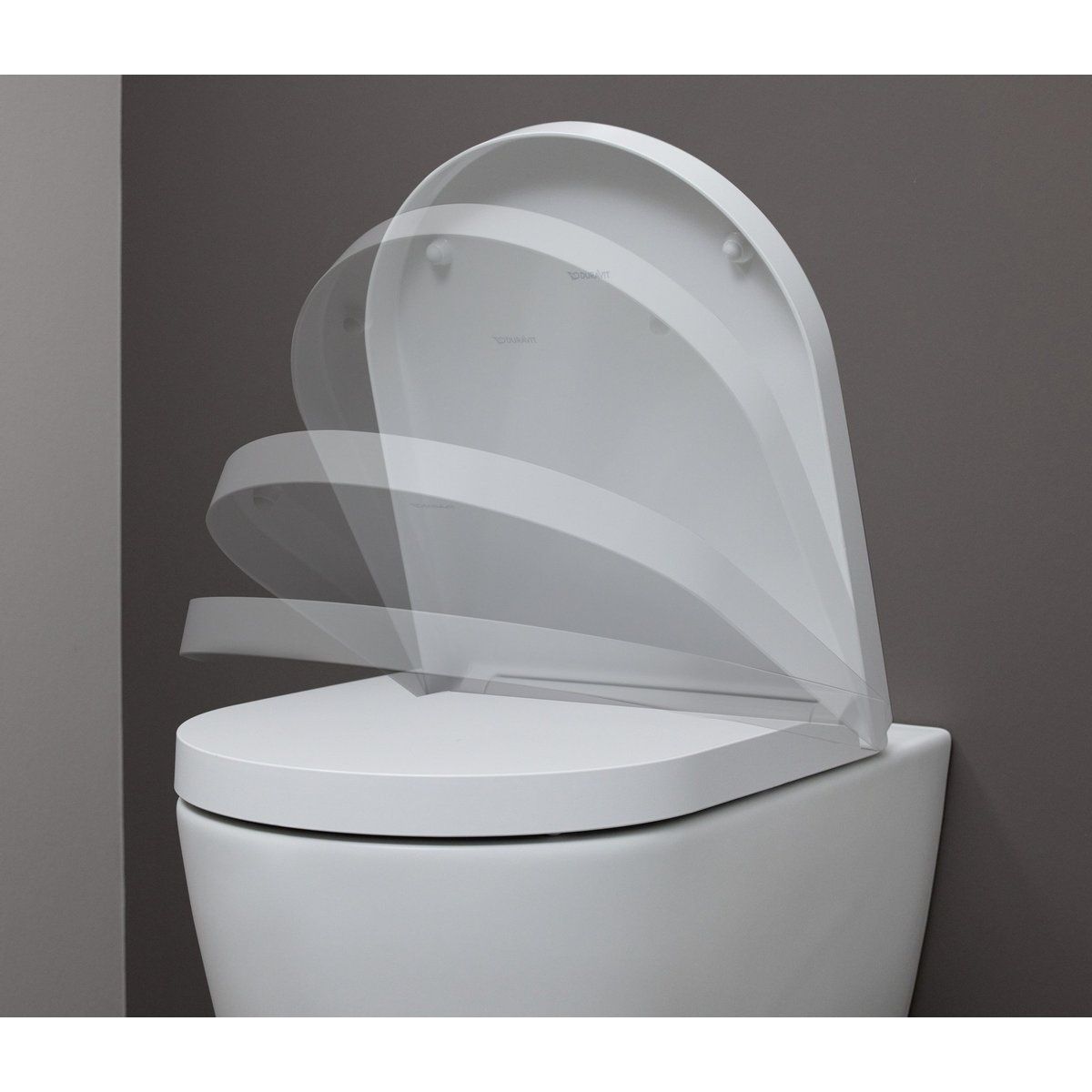 Сиденье для унитаза DURAVIT ME by Starck 0020092600 с микролифтом дюропласт 374x458мм быстросъемное 210мм между креплениями белое