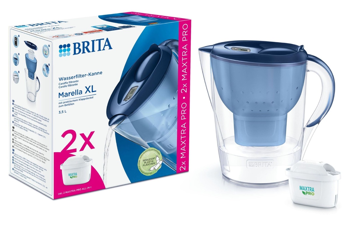 Фильтр-кувшин BRITA Marella XL Memo MXPro + 2 картриджа синий 3,5 л 1052786