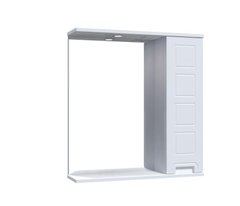 Шкафчик подвесной с зеркалом в ванную AQUARIUS SIMFONIYA 65x70x17см c подсветкой с полочкой белый AQ-U1113634561