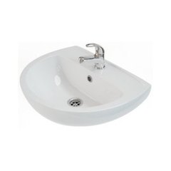 Раковина подвесная для ванной 550мм x 440мм KOLO FREJA белый полукруглая L71155000