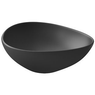 Умывальник накладной CERSANIT Moduo 440x355x150мм ассиметричный черный K116-105