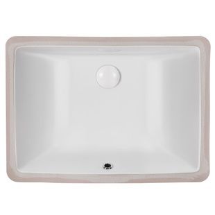 Умывальник врезной Q-TAP Stork под столешницу 560x410x190мм прямоугольный белый QT1511LU022W