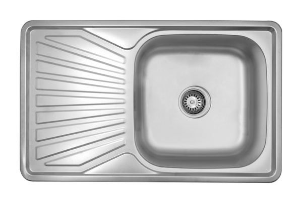 Мийка для кухні із нержавіючої сталі прямокутна KRONER KRP 780x480x180мм мікротекстура 0.8мм із сифоном CV022785