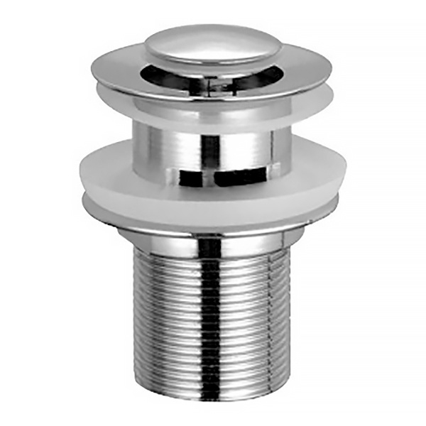 Донный клапан нажимной для раковины IMPRESE DEIRA с переливом латунь 1 1/4" глянцевый хром ZMK122001500