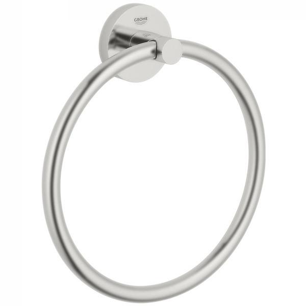 Держатель-кольцо для полотенец GROHE Essentials 180мм округлый металлический сатин 40365DC1