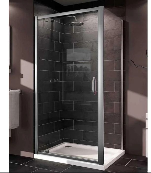 Двері скляні у душову нішу розпашна HUPPE X1 90см x 190см прозрачное скло 6мм профіль хром 140703069321